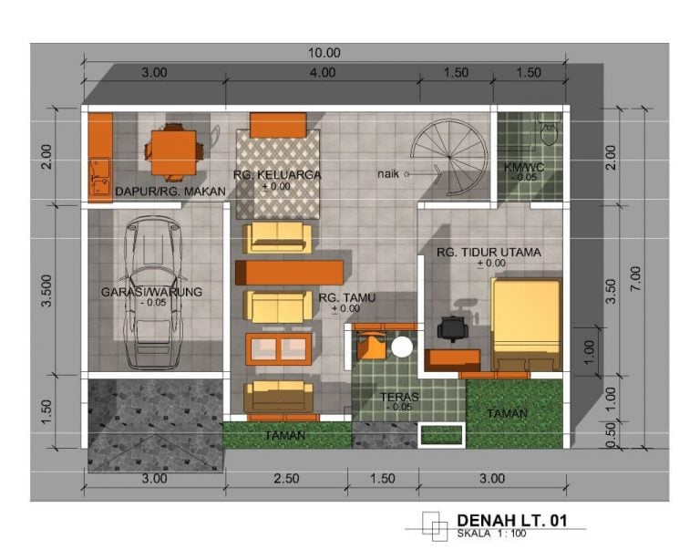 11 Foto Desain Rumah Minimalis Type 36 2 Lantai 3D Paling ...
