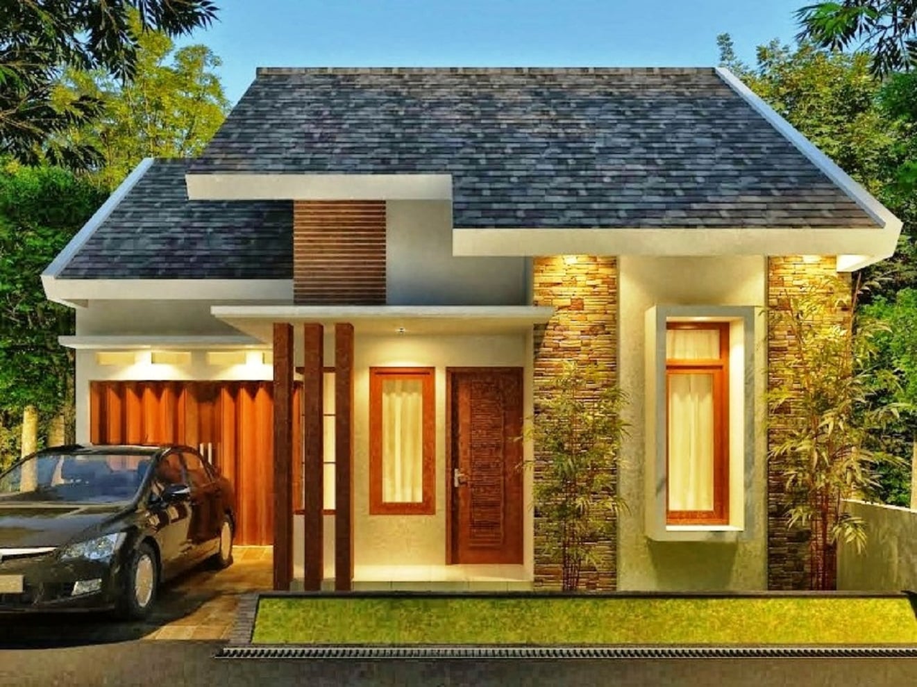 Model Rumah Sederhana Klasik - 70 Desain Rumah Kayu Minimalis Sederhana ...