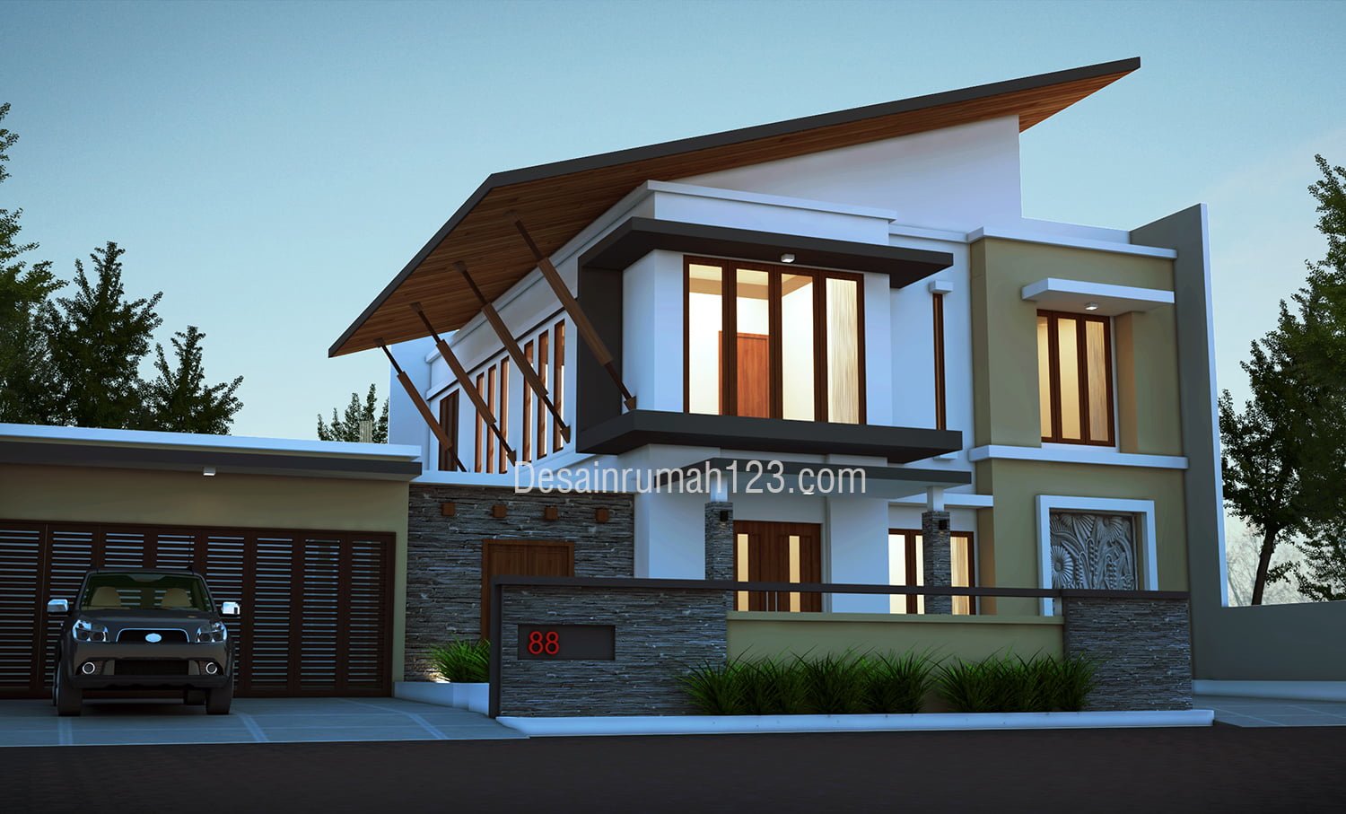 15 Contoh Desain Rumah Minimalis Modern 2 Lantai Semarang Paling
