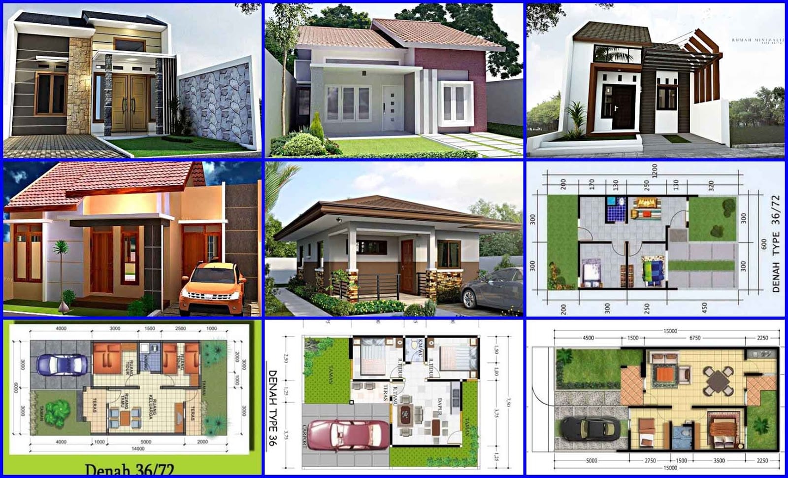 15 Ragam Desain Warna Rumah Minimalis Type 36 Paling ...