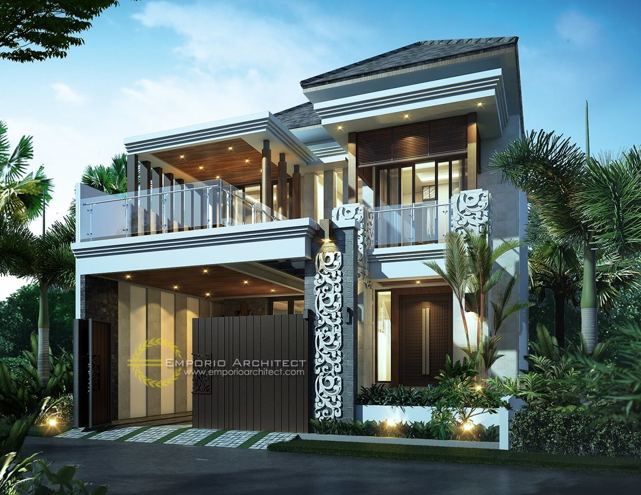 16 Model Desain Rumah Nuansa Bali Modern Yang Belum Banyak