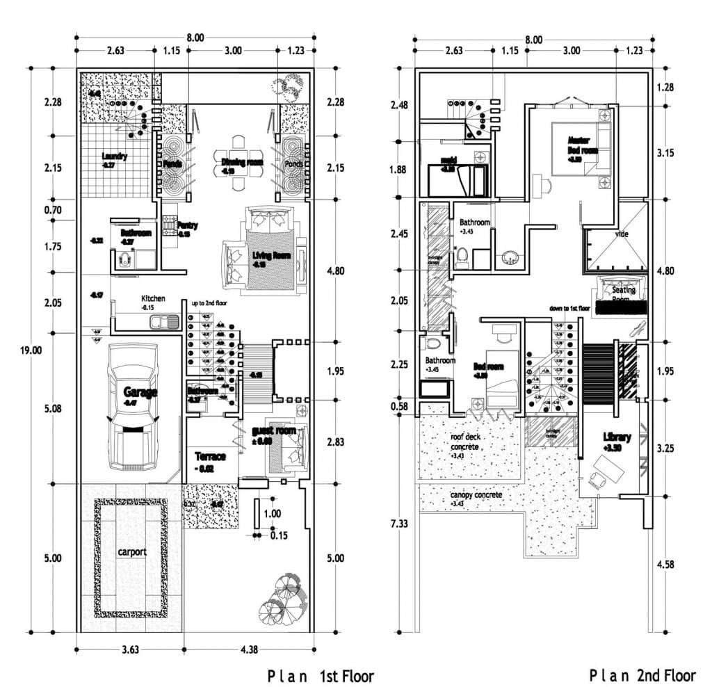20 Model Desain Rumah Minimalis Modern 2 Lantai 3 Kamar Tidur