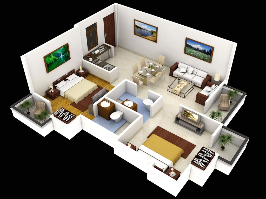 Desain Rumah Minimalis 2 Kamar 1 Kamar Mandi Deagam Design