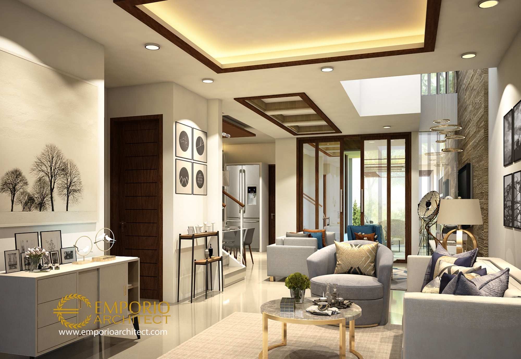 28 Contoh Desain Interior Dalam Rumah Mewah 2 Lantai Terbaru Dan