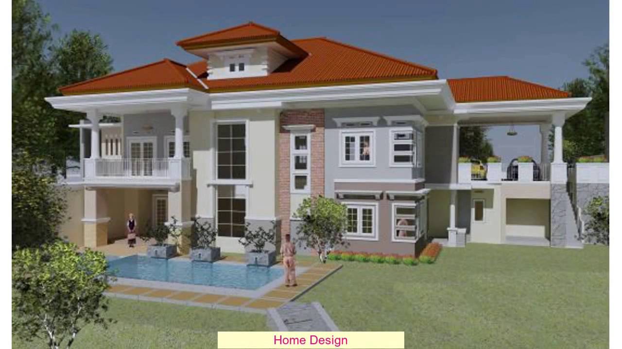 30 Contoh Desain Denah Rumah Mewah 2 Lantai Modern Dengan Kolam Renang ...
