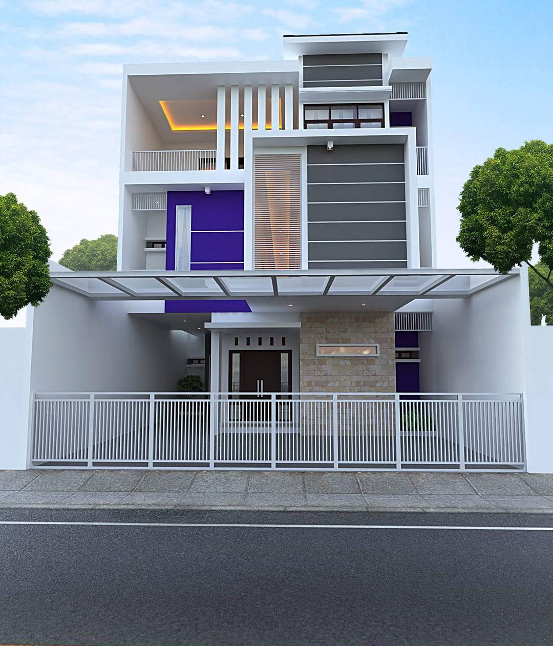 32 Kumpulan Desain  Rumah  Minimalis Modern Lantai 2 Tampak 