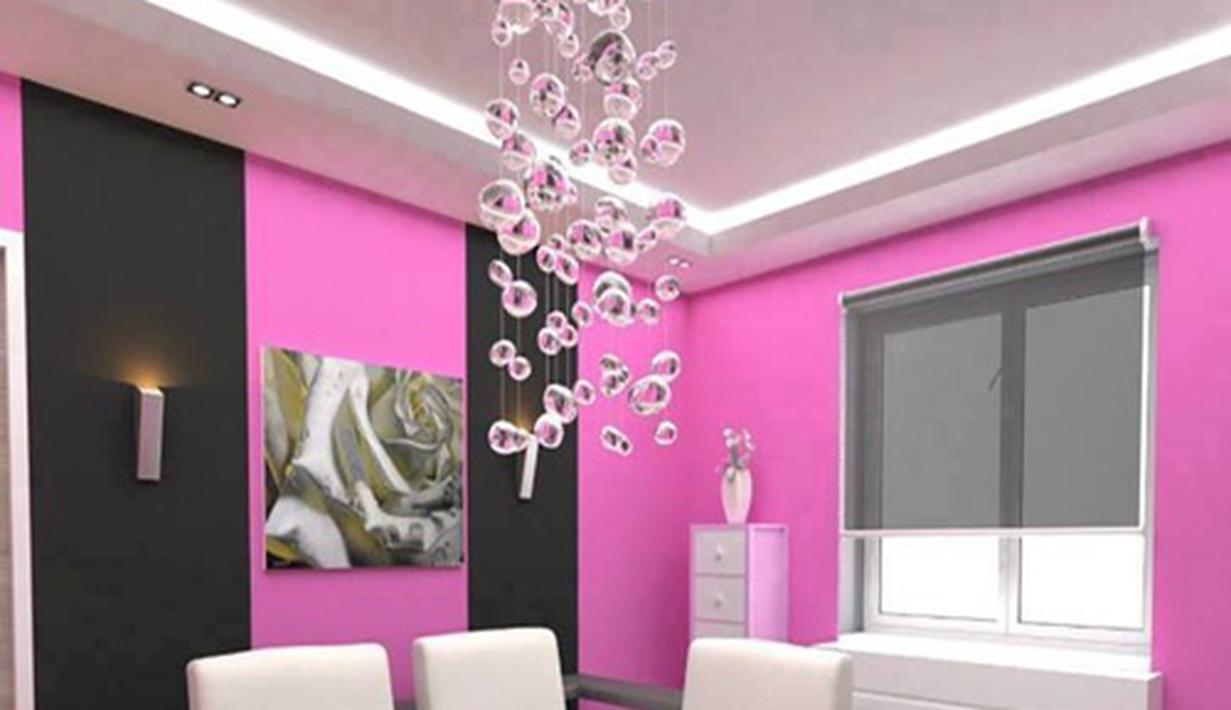 Desain Rumah Mewah Warna Pink Deagam Design