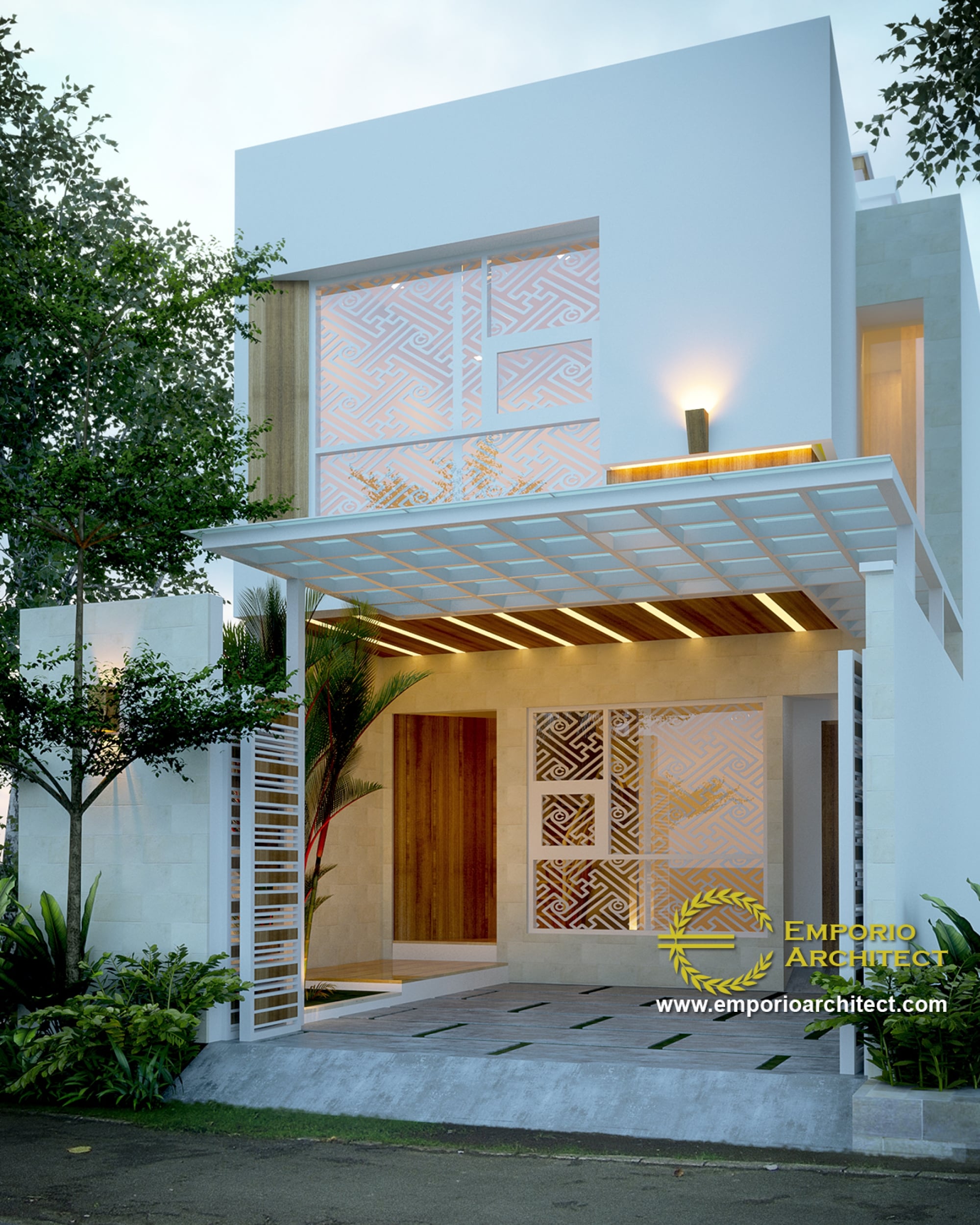 32 Trend Desain Bentuk Fasad Rumah Minimalis Modern 