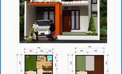 50 model desain rumah minimalis modern ukuran 7x12 kreatif