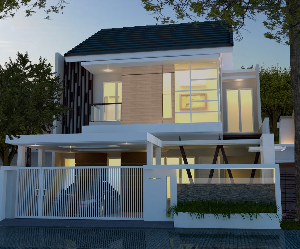Desain Rumah Minimalis 2 Lantai 10 X 12 Deagam Design