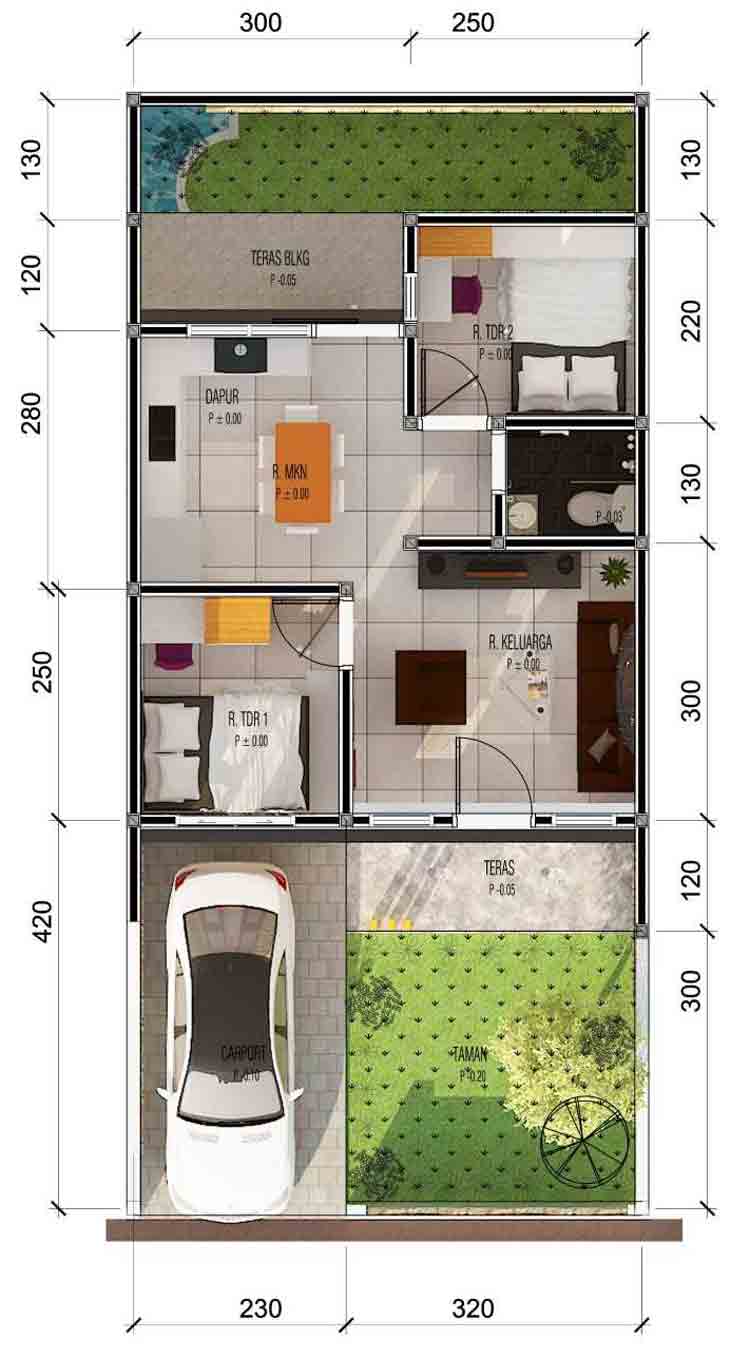 Contoh Desain Rumah Minimalis 2 Lantai Type 120 - desain ...