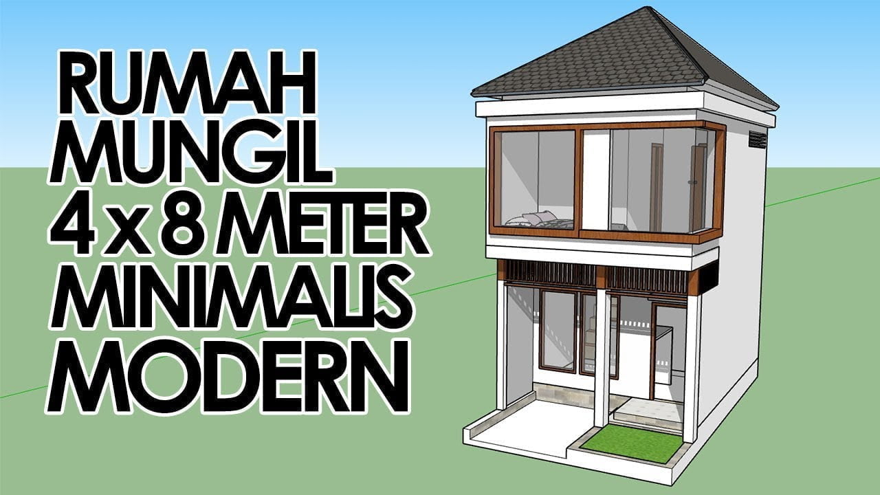 Koleksi Denah Rumah  Minimalis  Ukuran Tanah 4x8 Desain Rumah 