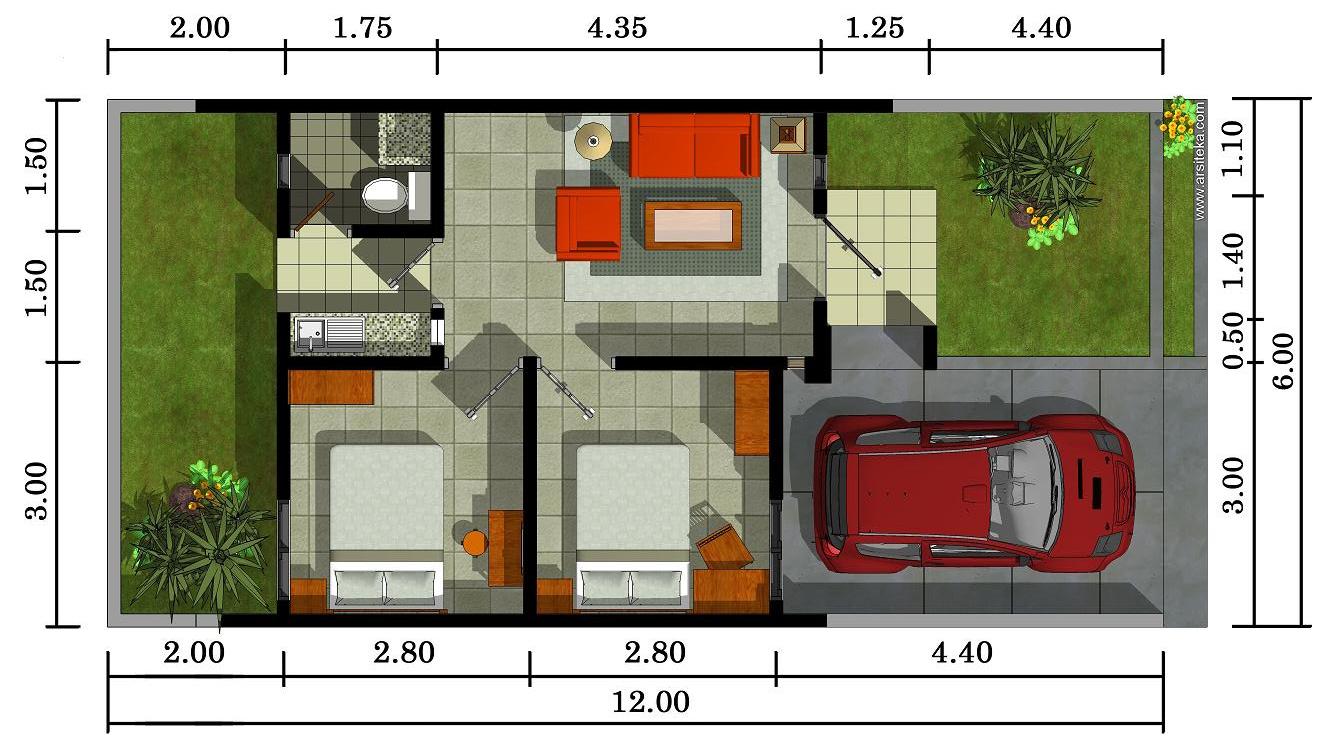 18 Desain Rumah Type 36 Melebar Images Design House