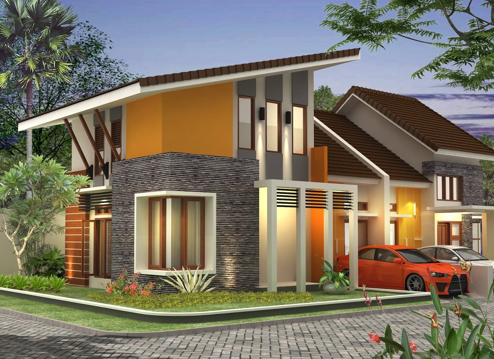 43 Contoh Desain Atap Rumah Kampung Kreatif Banget Deh Deagam Design