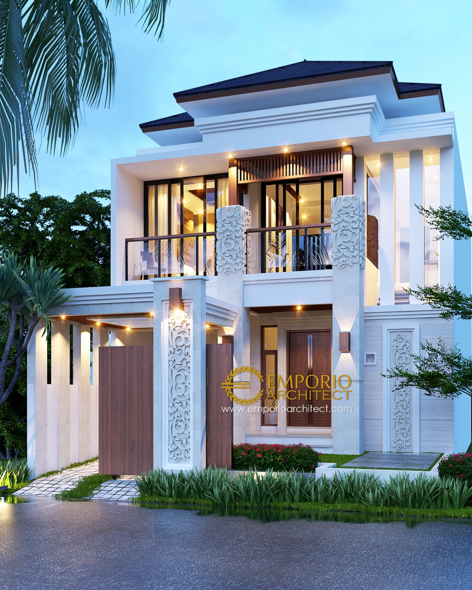 44 Ide Desain Rumah Nuansa Bali Modern Istimewa Banget Deagam Design
