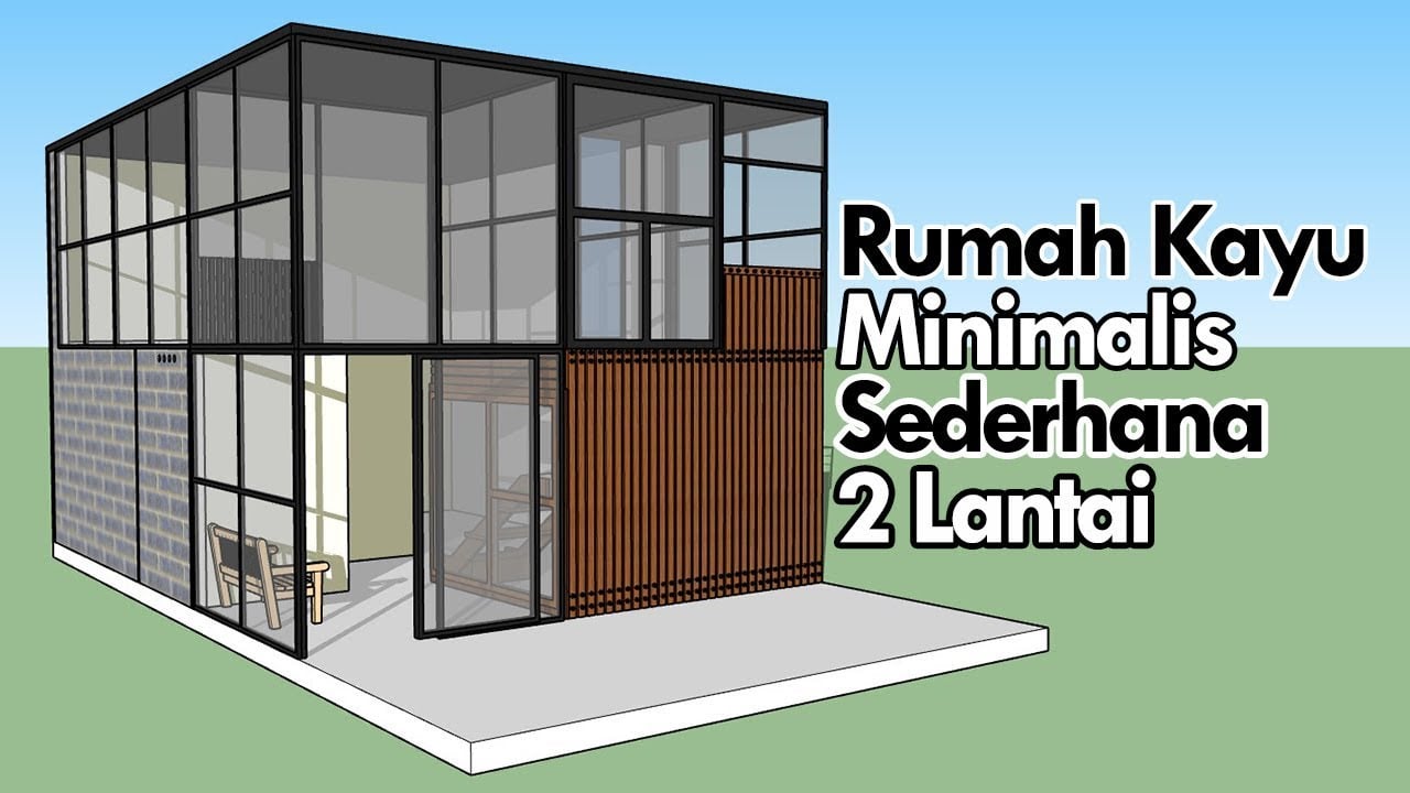 45 Contoh Desain Rumah Kayu Minimalis Modern 2 Lantai Terbaru Dan Terbaik Deagam Design