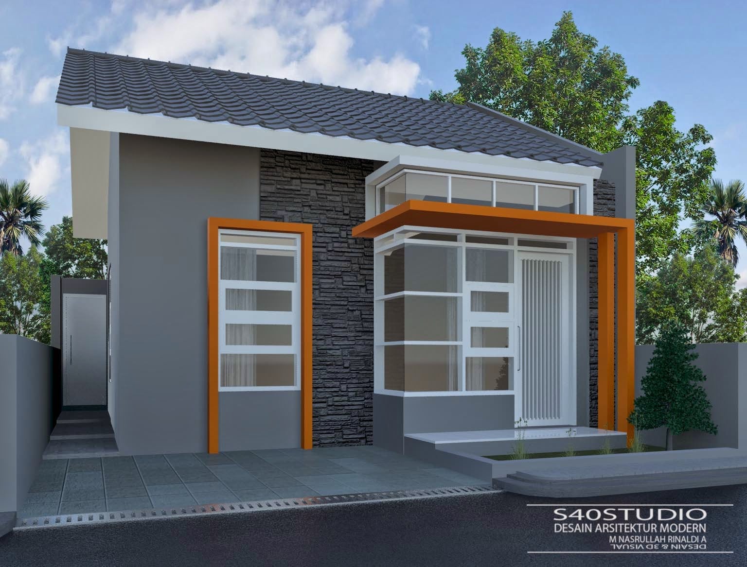 Desain Tampak Depan Rumah Minimalis Ukuran 5 Meter Deagam Design