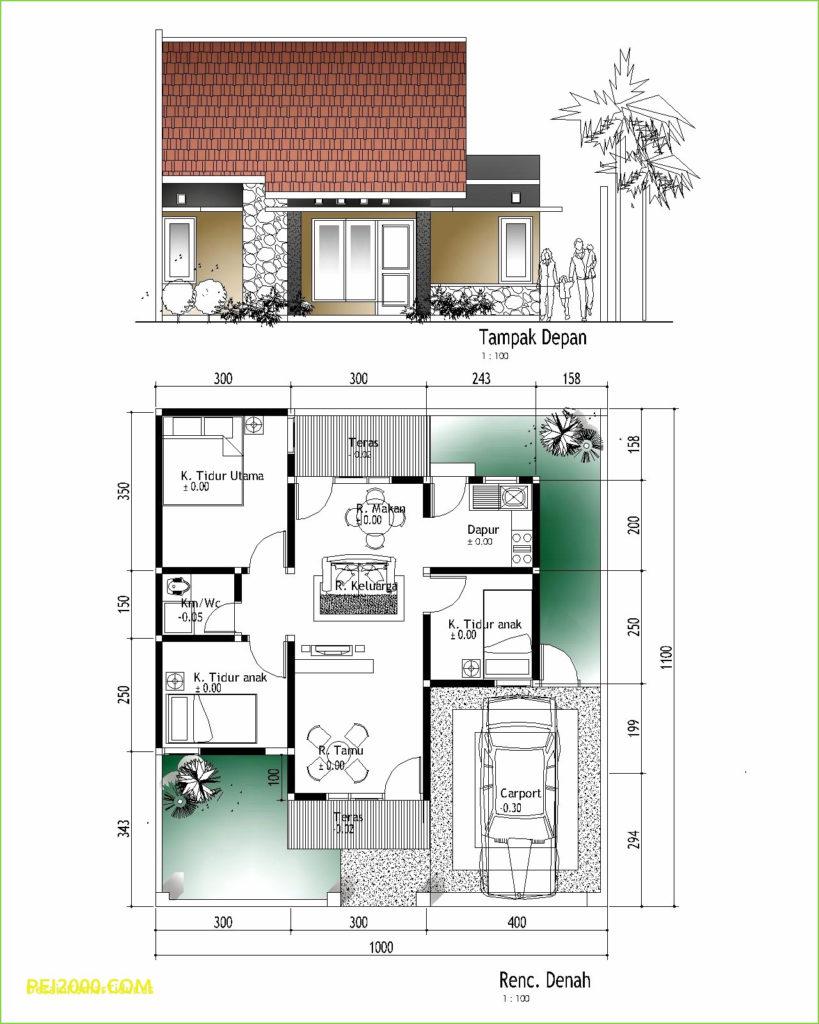 46 Desain Rumah Minimalis 7x12 3 Kamar Rumahmini45