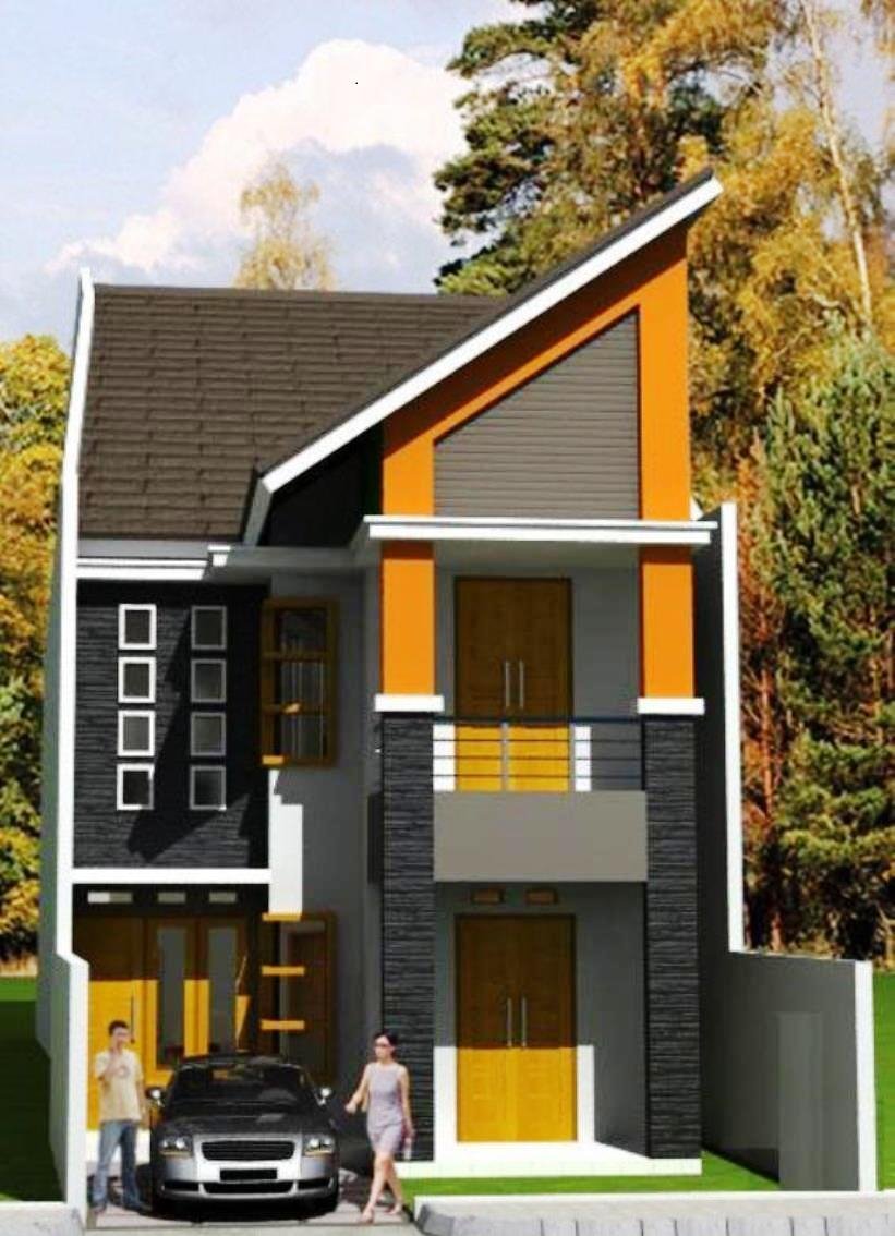 47 Gambar Desain Rumah Minimalis 2 Lantai Lahan Sempit Terbaik Masa Kini
