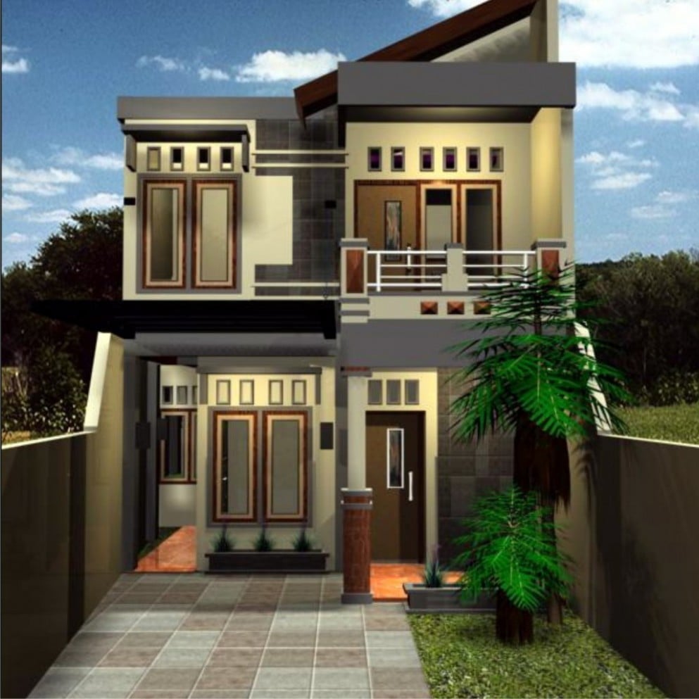 Desain Rumah Minimalis Modern 9x9 Deagam Design