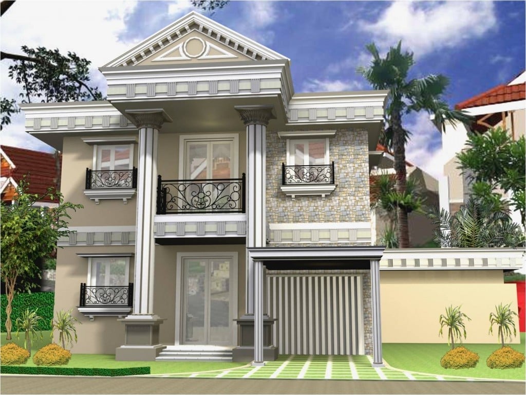 49 Ragam Desain Dekorasi Rumah Minimalis Klasik 2 Lantai Terbaru