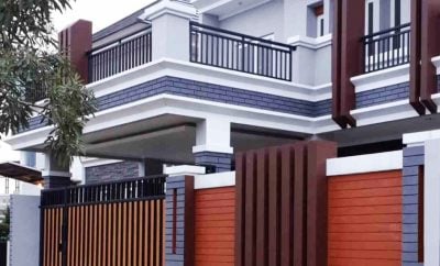 46 macam desain pagar rumah mewah minimalis lantai 2