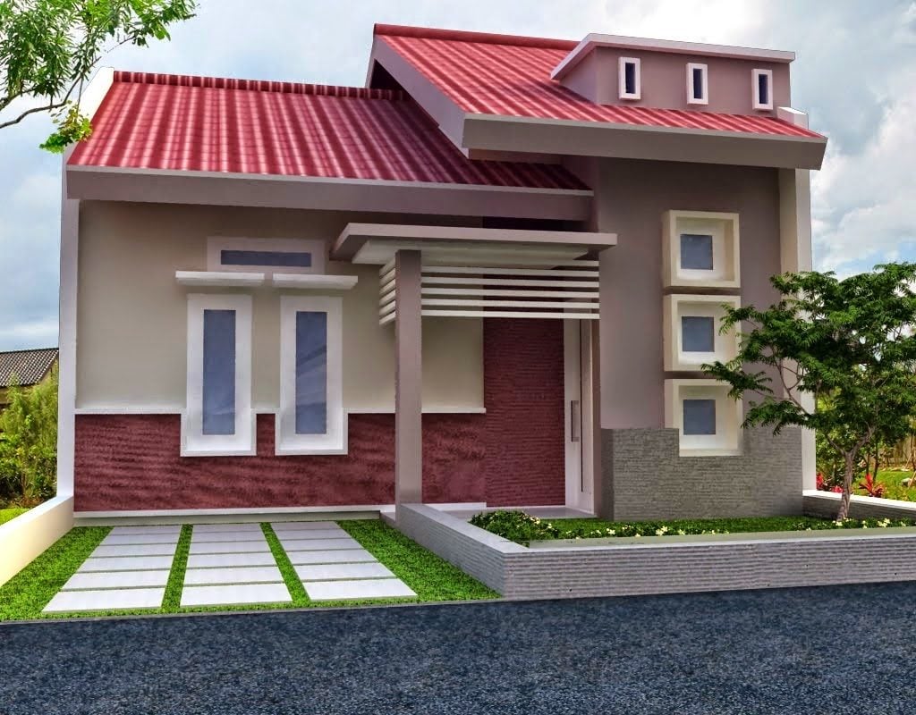 Desain Rumah Minimalis Sederhana Warna Biru Deagam Design