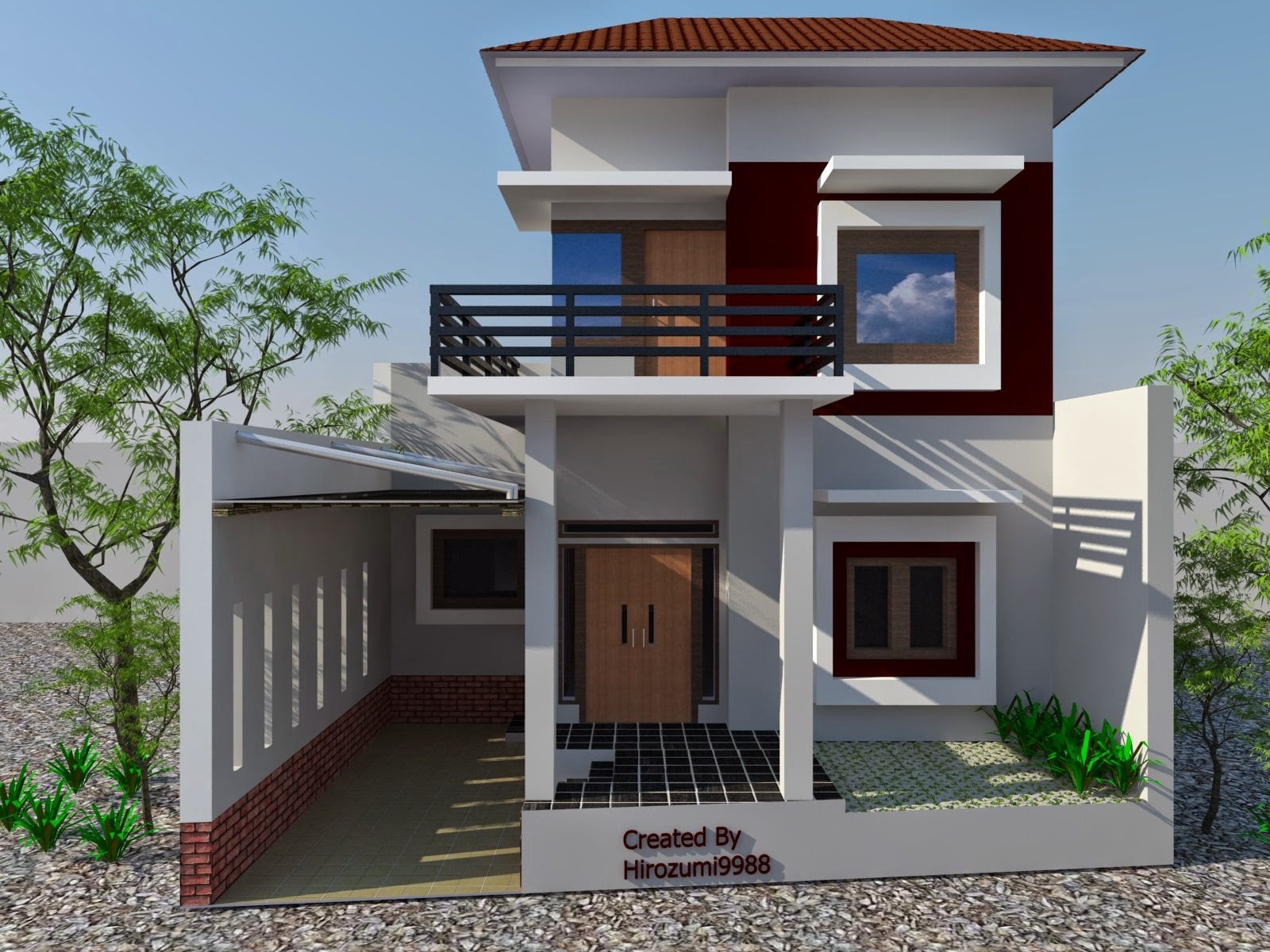 58 Foto Desain Sketsa Model Rumah Minimalis 2 Lantai Sederhana
