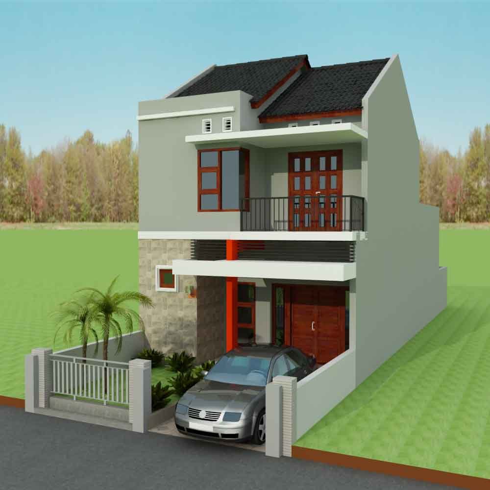 Desain Rumah Minimalis Modern 2 Lantai Bentuk L Deagam Design
