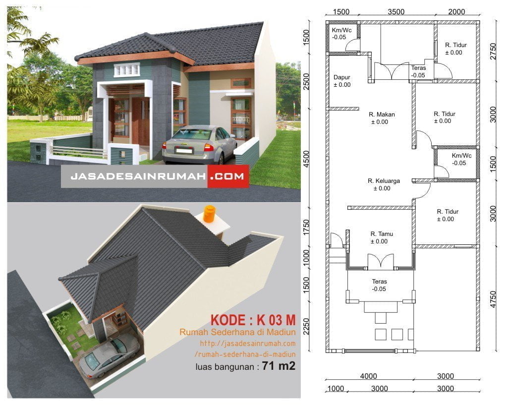 58 Ragam Desain Rumah Minimalis 2 Lantai Ukuran 7X11 Istimewa Banget