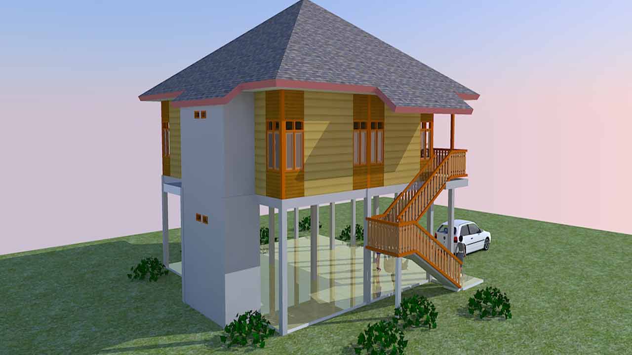 62 Contoh Desain Rumah Minimalis Sederhana Panggung Istimewa Banget