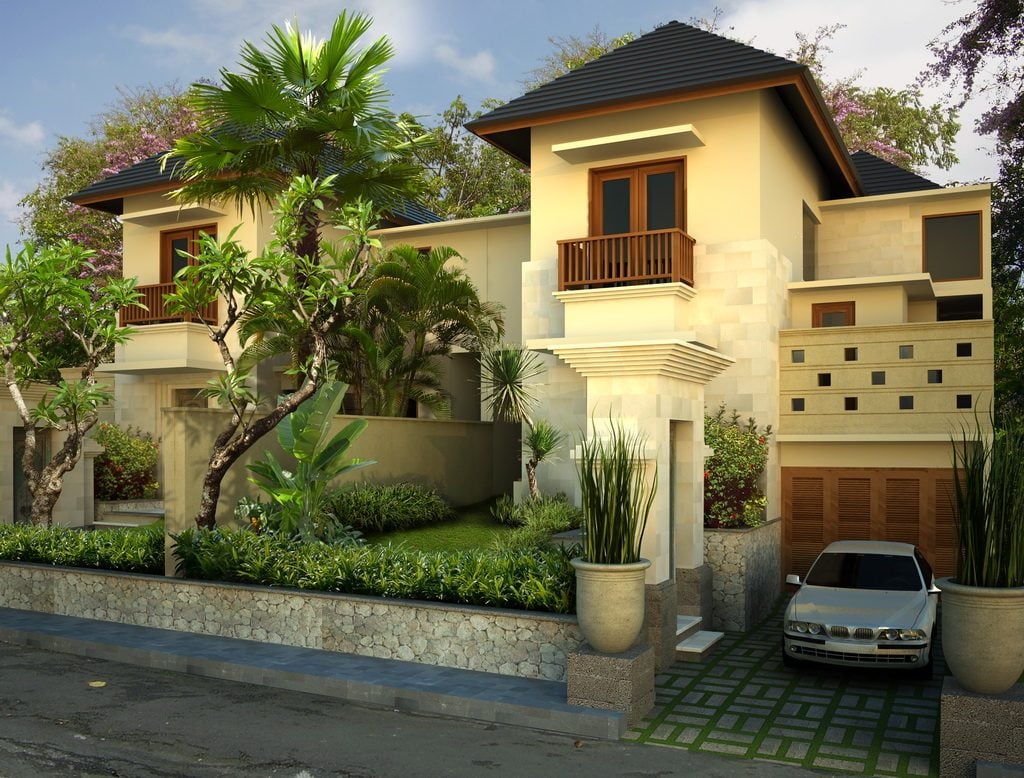 66 Contoh Desain  Model Teras  Rumah  Bali  Modern Paling 