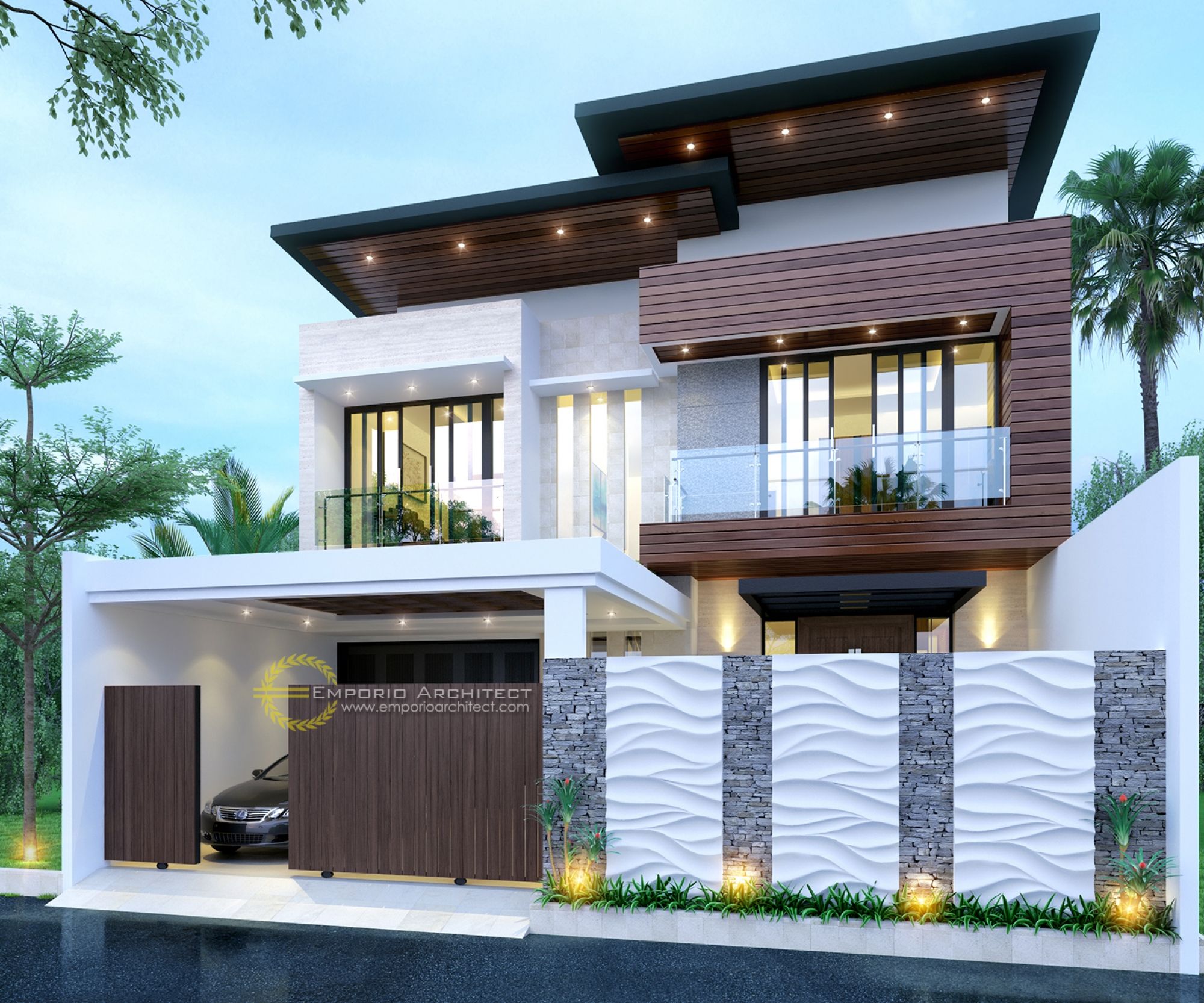 Desain Pagar Rumah Bali Modern Archives Deagam Design
