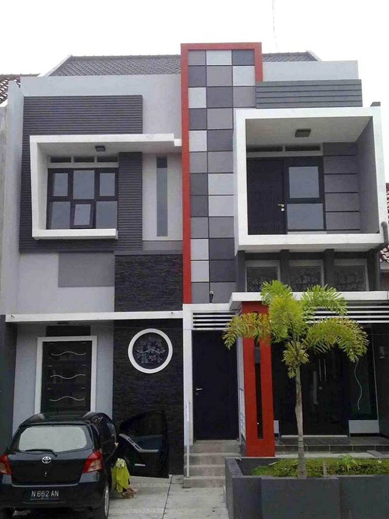 Desain Rumah 2 Lantai Minimalis Plus Warung - Deagam Design