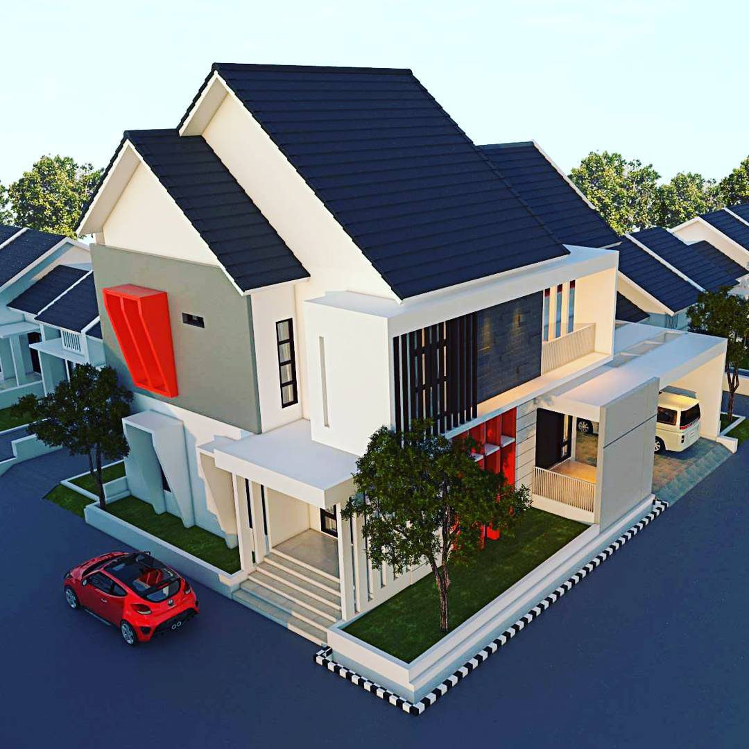 74 Ragam Desain Bentuk  Atap  Rumah Minimalis  Modern  Paling Terkenal Deagam Design