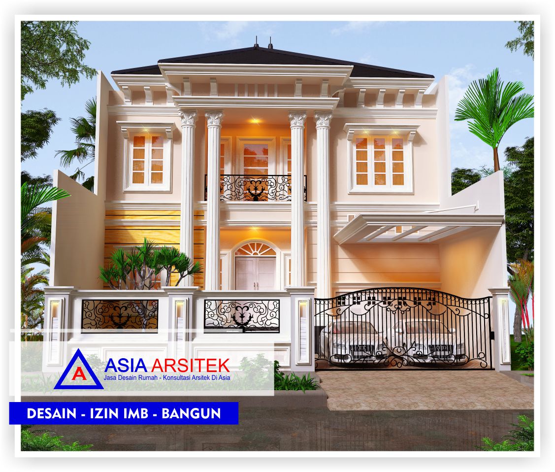 75 Arsitektur Desain Denah Rumah Mewah Klasik 2 Lantai ...