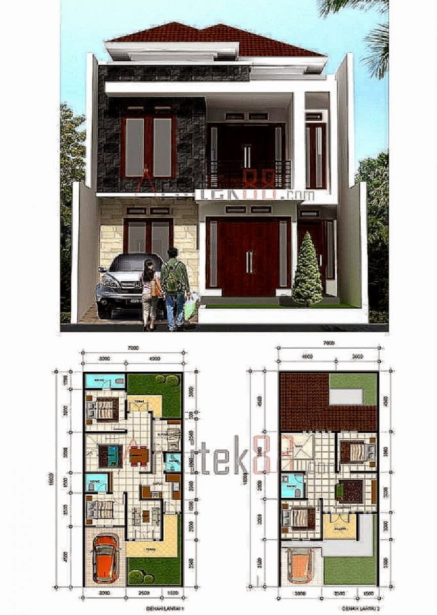 Desain Rumah Minimalis 2 Lantai Ukuran 6 X 9 Deagam Design