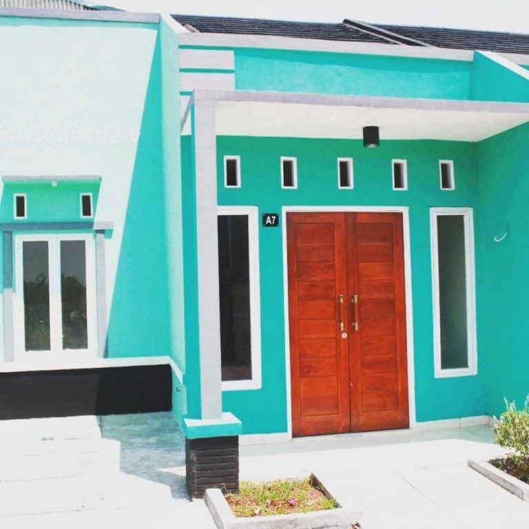 Desain Rumah Minimalis Warna Biru Muda
