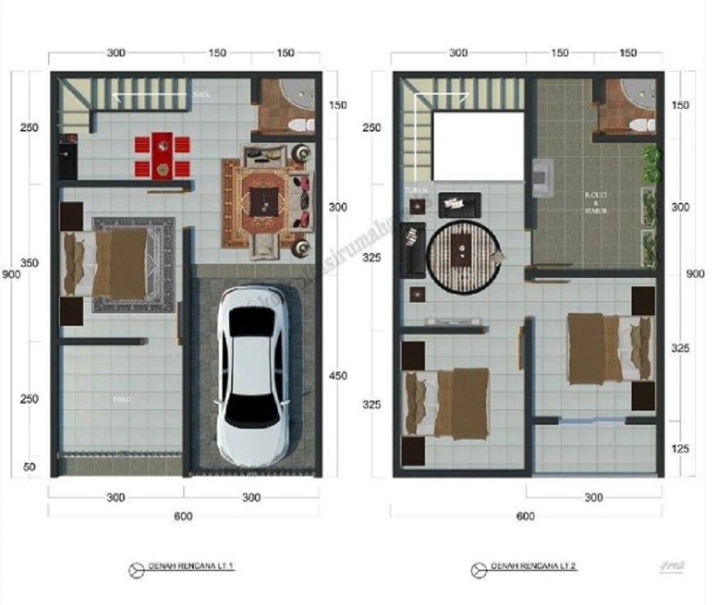 77 Contoh Desain Sketsa Rumah Minimalis Sederhana 2 Lantai Istimewa Banget Deagam Design