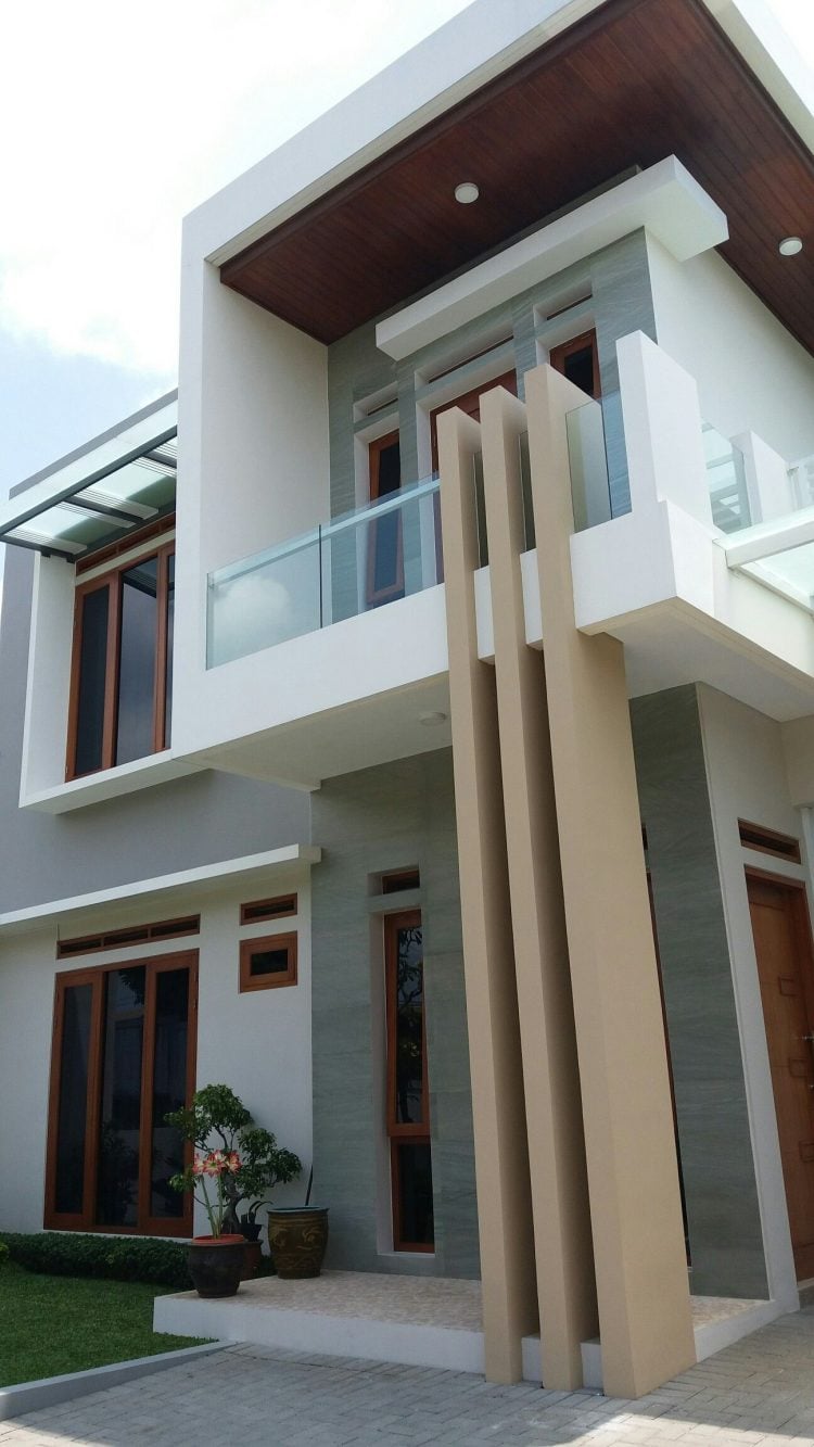 Desain Rumah Minimalis Tampak Depan Lantai 2 Deagam Design