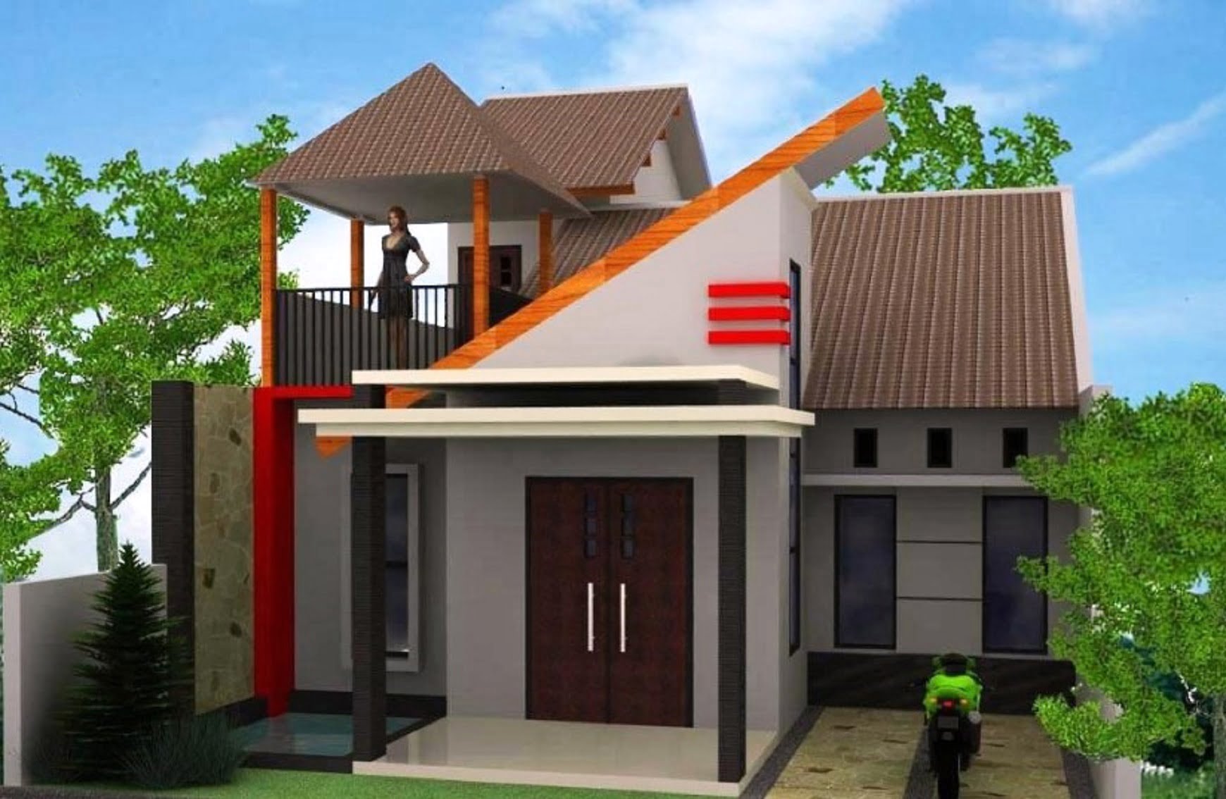 Desain Rumah Minimalis Nuansa Desa | Deagam Design