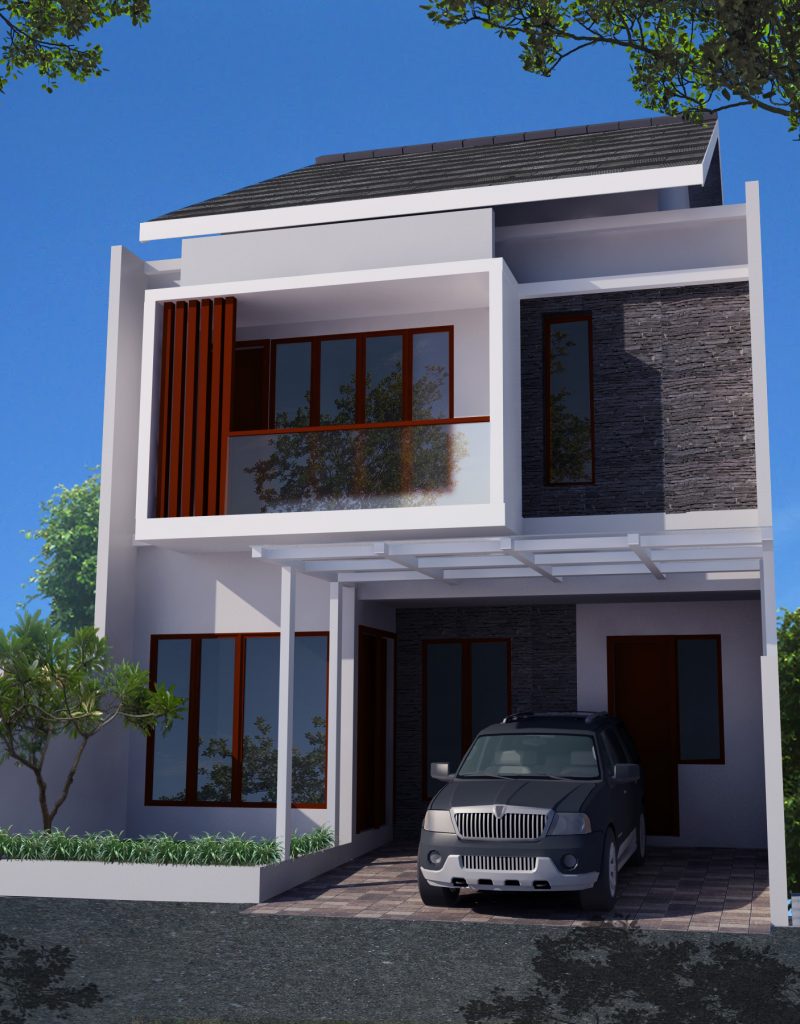 Desain Rumah Minimalis 2 Lantai Luas Tanah 120 M2 - Deagam Design