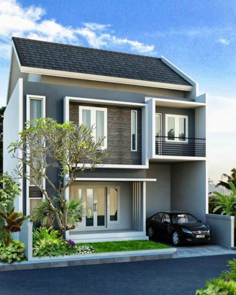 Desain Rumah Minimalis 2 Lantai Luas Tanah 60 Meter - Deagam Design