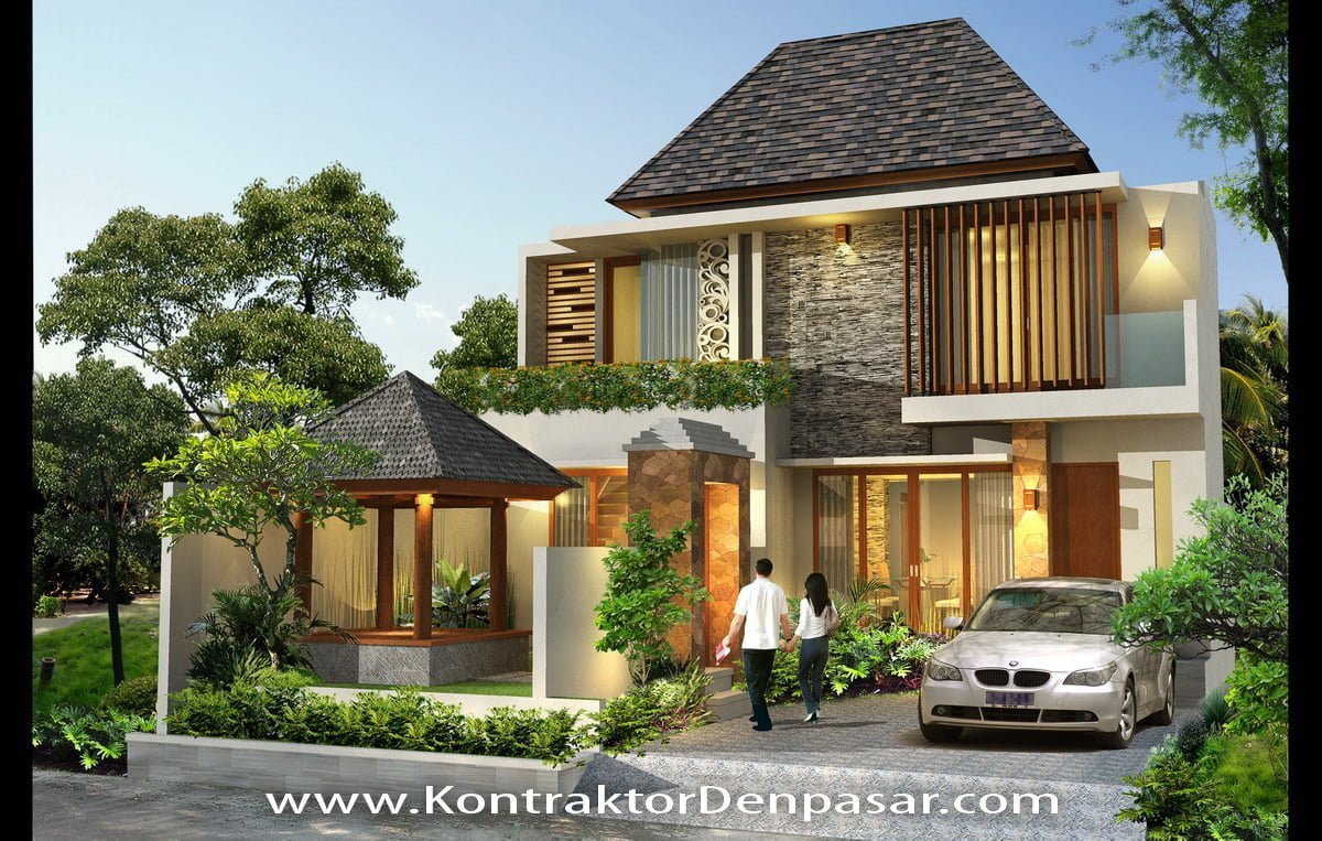 89 Macam Desain Rumah Minimalis Bali 2 Lantai Terbaru dan Terbaik ...