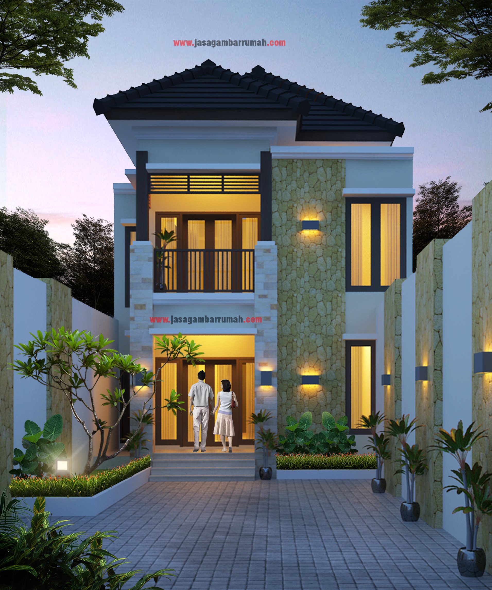 Desain Rumah Ala Bali - Deagam Design