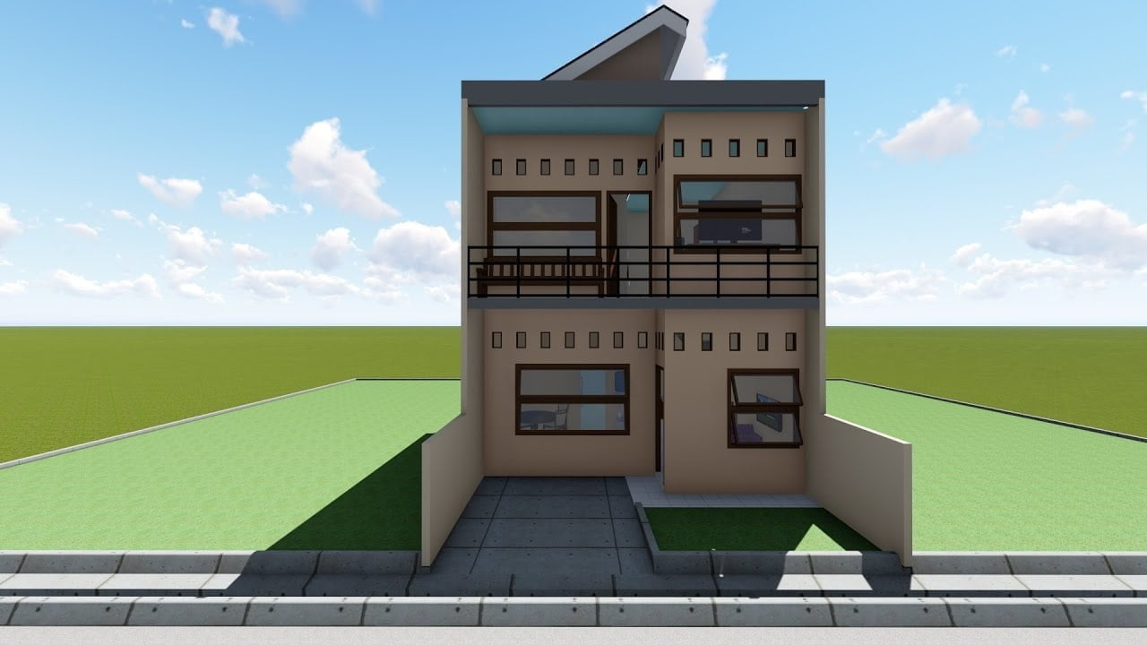 440 Desain Rumah Minimalis Di Tanah Menurun HD Terbaru