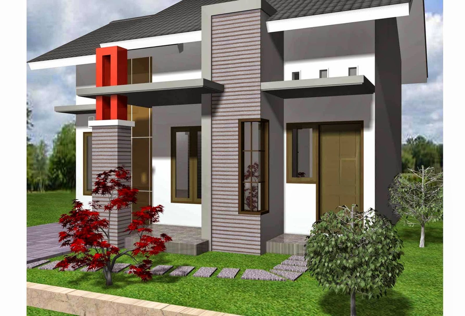 Desain Rumah Minimalis Modern 1 Lantai 2020 Deagam Design