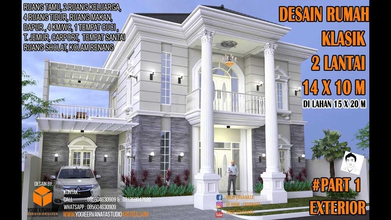 98 Kumpulan Desain Rumah Minimalis 2 Lantai Klasik Paling Populer